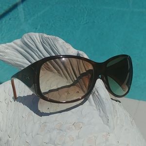 VERSACE LOGO Tortoiseshell sunglasses 4065